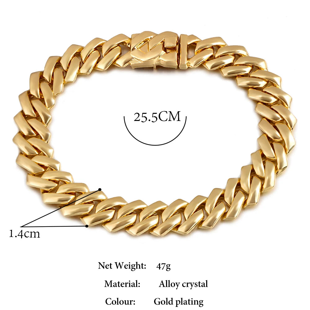 Chunky Metal Cuban Chain Anklet for Women Girls Gold Silver Color Summer Beach Anklet Bracelet Mother's Day Gifts Not Allergic
