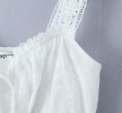 Lace Skirt Set Dress Summer Women Beach Holiday Sexy Cotton Matching Set Outfits Spring White 2 Pcs Vestidos Female Set 2025