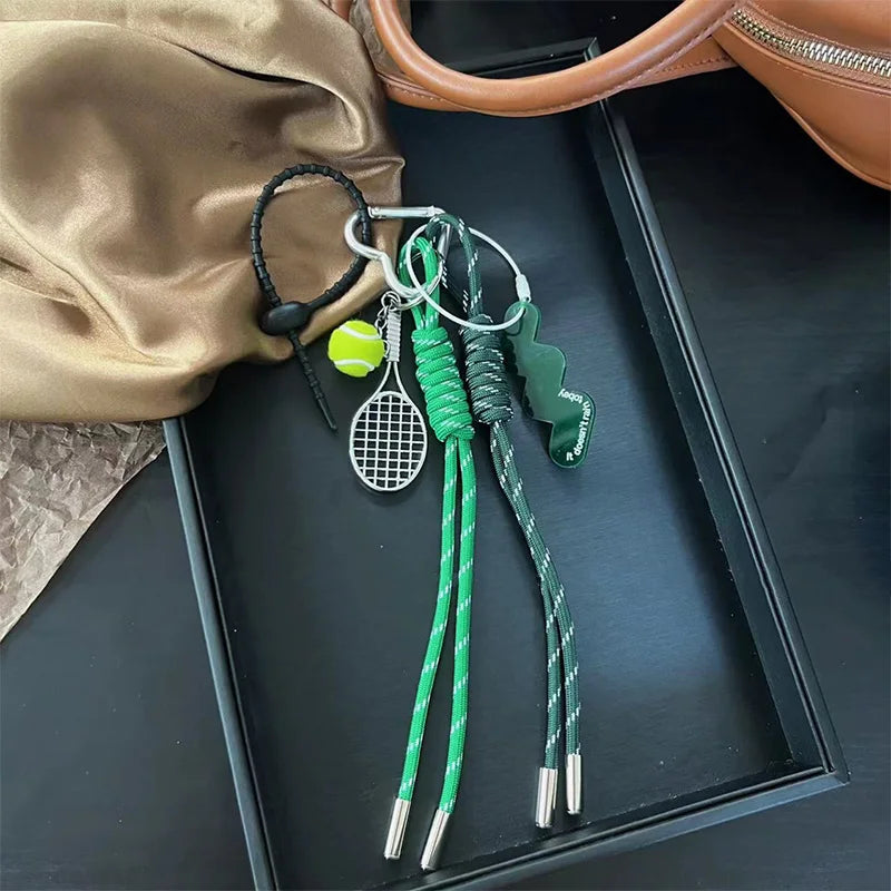 Braided Rope Bag Pendant High-grade Keychain Pendant Ruth's Same Style Dachshund Pendant Suitable For Phone Bag Accessories