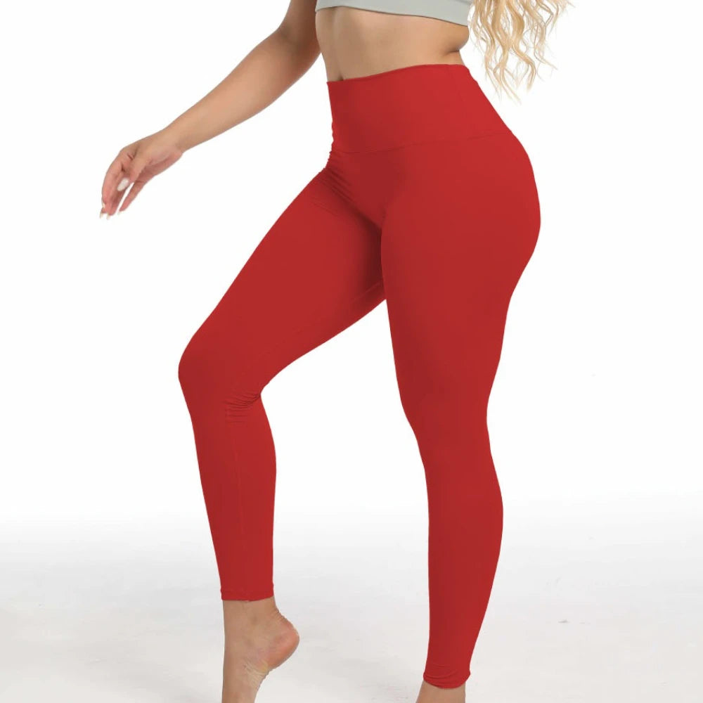 Custom LOGO women's running trousers belly and hip yoga clothes fitness sports nude leggings