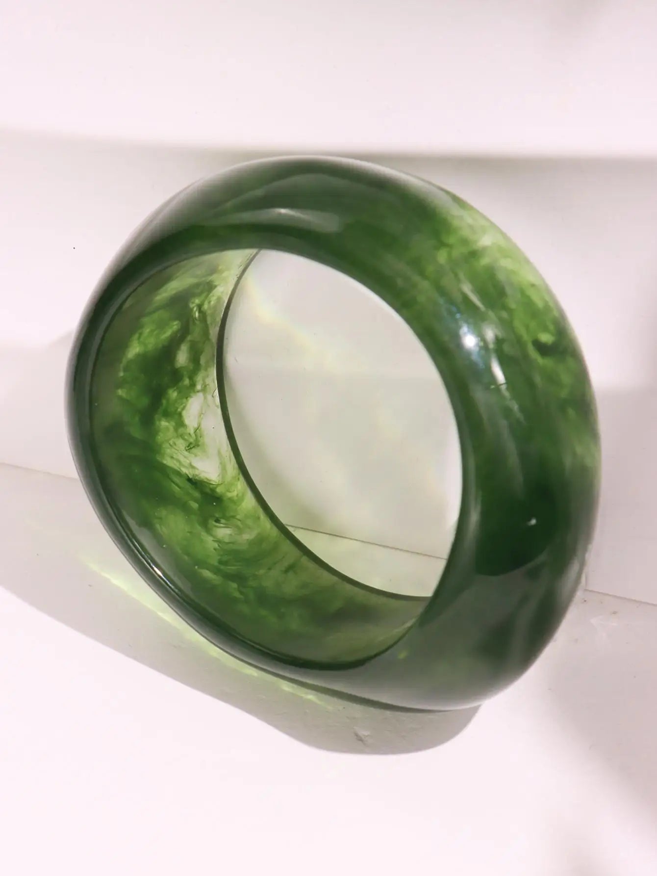 Blue Twisted Irregular Square Round Summer Resin Bracelet for Women Girl Party Jewelry HUANZHI 2025 NEW INS