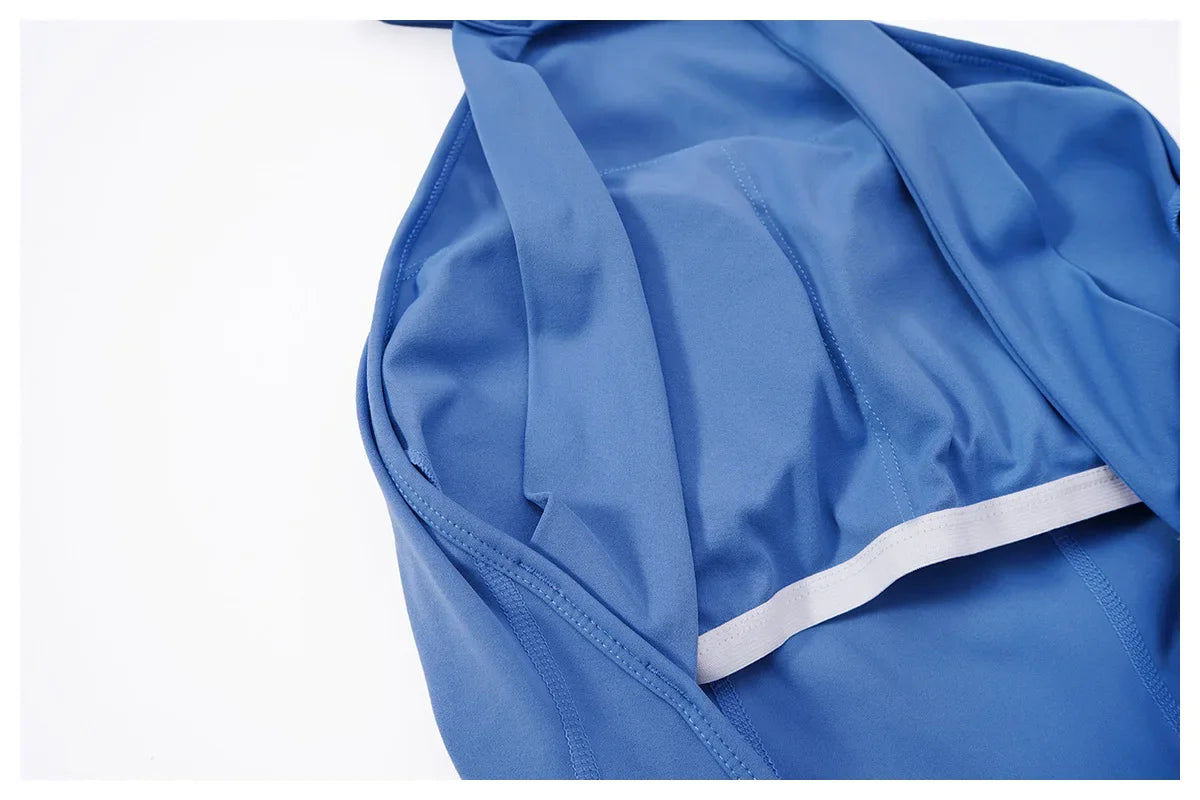 Custom LOGO High Quality Outdoor Jumpsuit Activewear tracksuit women‘s one-piece yoga clothes running tight fitting sportswear