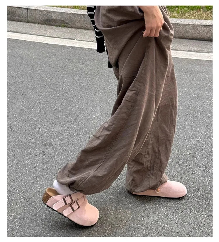 Platform Slippers Women Mules Shoes Flats Sandals Summer 2025 Trend Casual Walking Sport Shoes Comfort Woman Slingback Sneakers