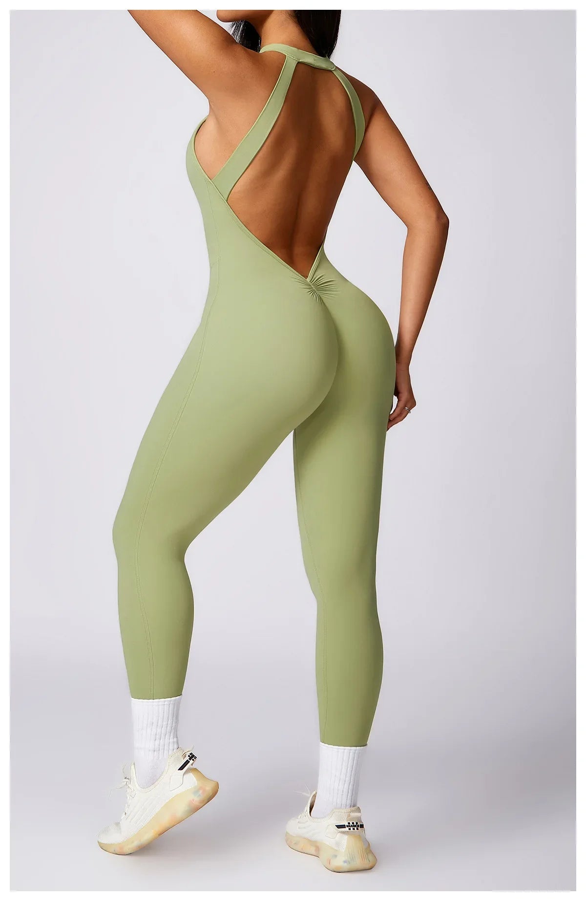 Custom LOGO High Quality Outdoor Jumpsuit Activewear tracksuit women‘s one-piece yoga clothes running tight fitting sportswear