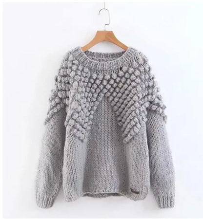 BOHO Geometric Plaid Hand Made Crochet Cardigan Woman V neck Long sleeve Sweater Open Stitching Knitwear Jumper Holiday