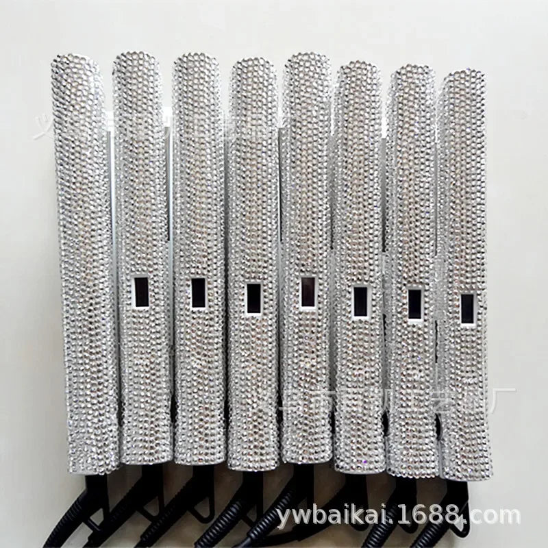 Diamond Embedded Hair Straightening Iron Beauty Salon Tool Accessories Women's Hair Care Makeup Tools New Arrival