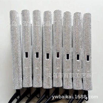 Diamond Embedded Hair Straightening Iron Beauty Salon Tool Accessories Women's Hair Care Makeup Tools New Arrival