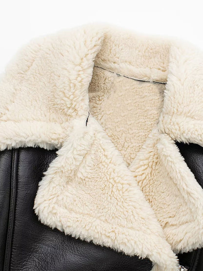 Willshela Women Fashion Solid Front Zipper Jackets Vintage Lapel Neck Long Sleeves Female Chic Lady Outfits
