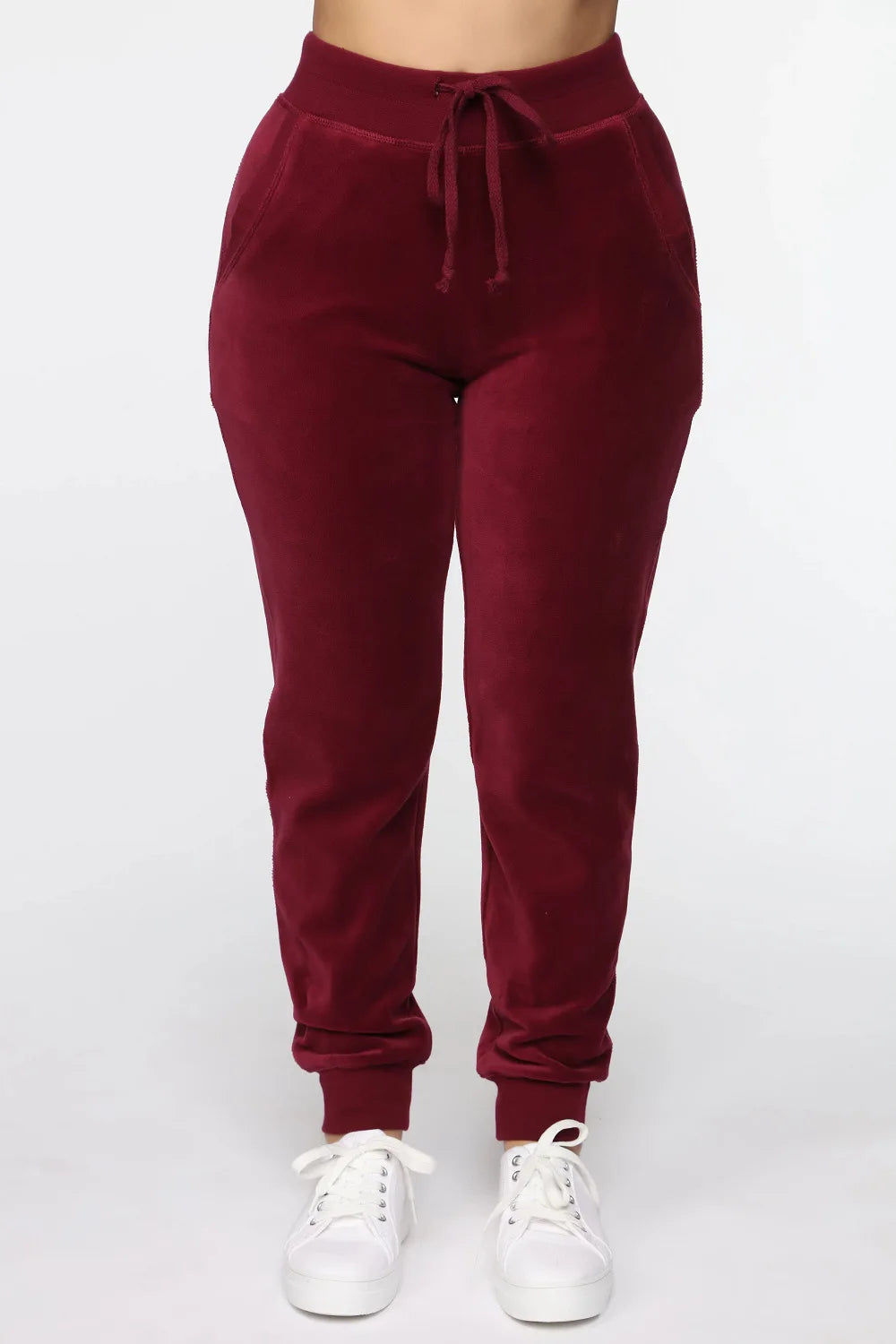 Women Pant Sets Comfortable Velvet Matching Sets Two Piece Set Autumn Loose Zipper Hoodie Jacket Elastic Waist Skinny Pants Sets