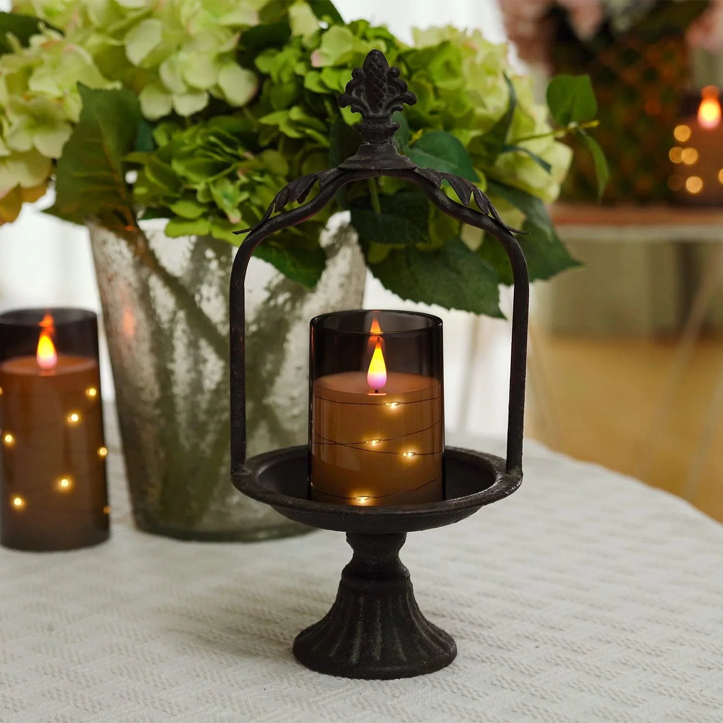Flickering Flameless Candles Battery Operated Candles LED Candles with Remote Timer for Home Wedding Birthday Decor 3D Flame