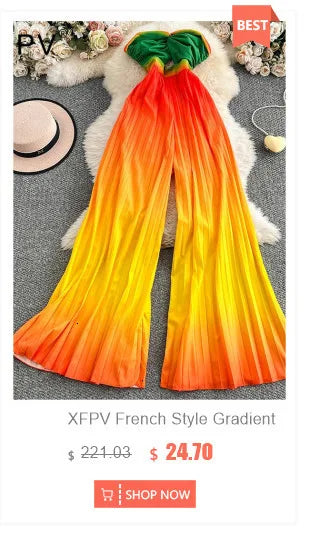 XFPV American Style Women's Shorts Summer Belt Gathered Waist Zipper Spliced Beading Tassel Shorts Female New Fashion 22D1803