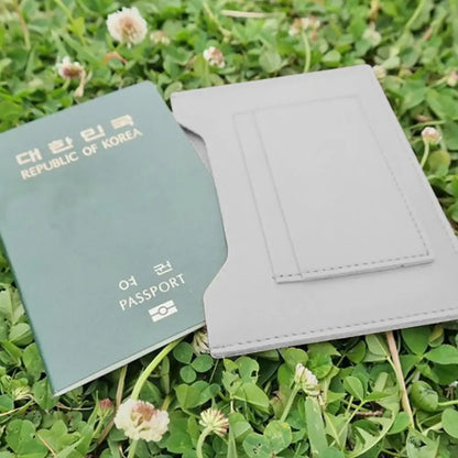 Portable Multicolor Passport Cover Multi-slots Waterproof Card Holder Large Capacity PU Passport Bag Unisex
