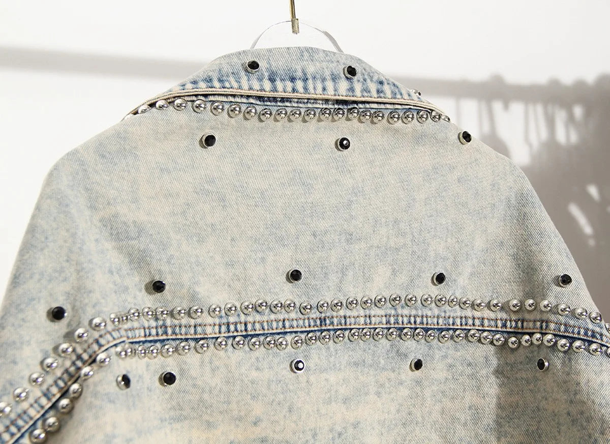 Short Denim Coat Women Y2k Cotton Spring Autumn Ropa Jeans Punk Gothic Bomber Jacket Windbreaker Vintage Jackets Streetwear
