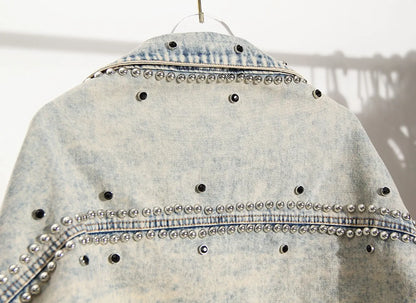 Short Denim Coat Women Y2k Cotton Spring Autumn Ropa Jeans Punk Gothic Bomber Jacket Windbreaker Vintage Jackets Streetwear
