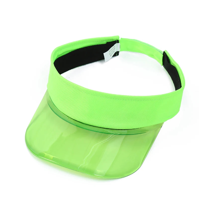 Parent-child Sun Visor Hats Mom's Son Daughter Plastic PVC Visor Caps Outdoor Sport Bicycle Sunshade Hat for Women