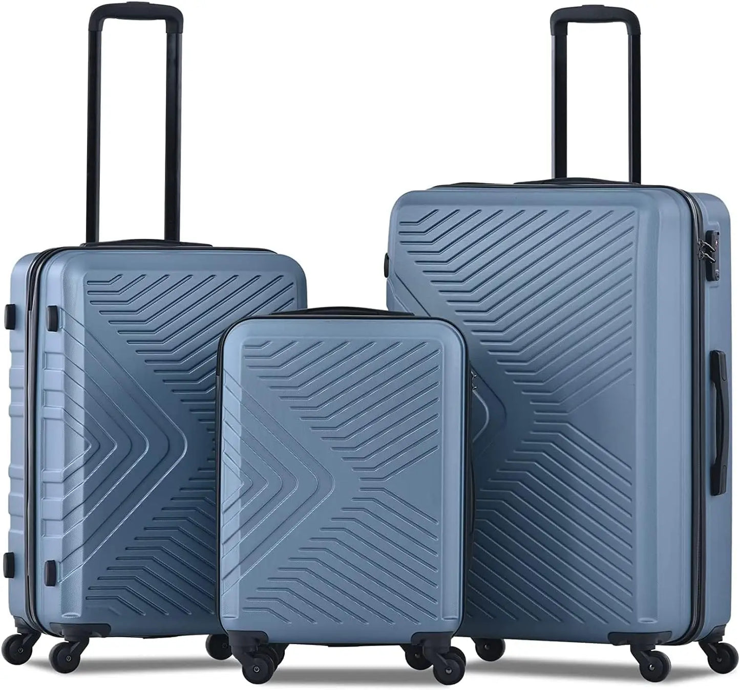 Travelhouse Luggage Set 3 Piece Suitcase Set Double Spinner Wheels TSA Lock Carry-on luggage Clearance (20inch 24inch 28inch)