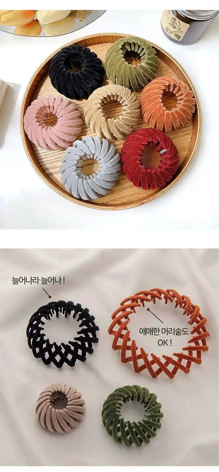 2021 Women Hair Device Big Hair Claw Clips Bird's Nest Hairpin Korean Bun Hair Disk Ponytail Solid Curler Headwear Accessories