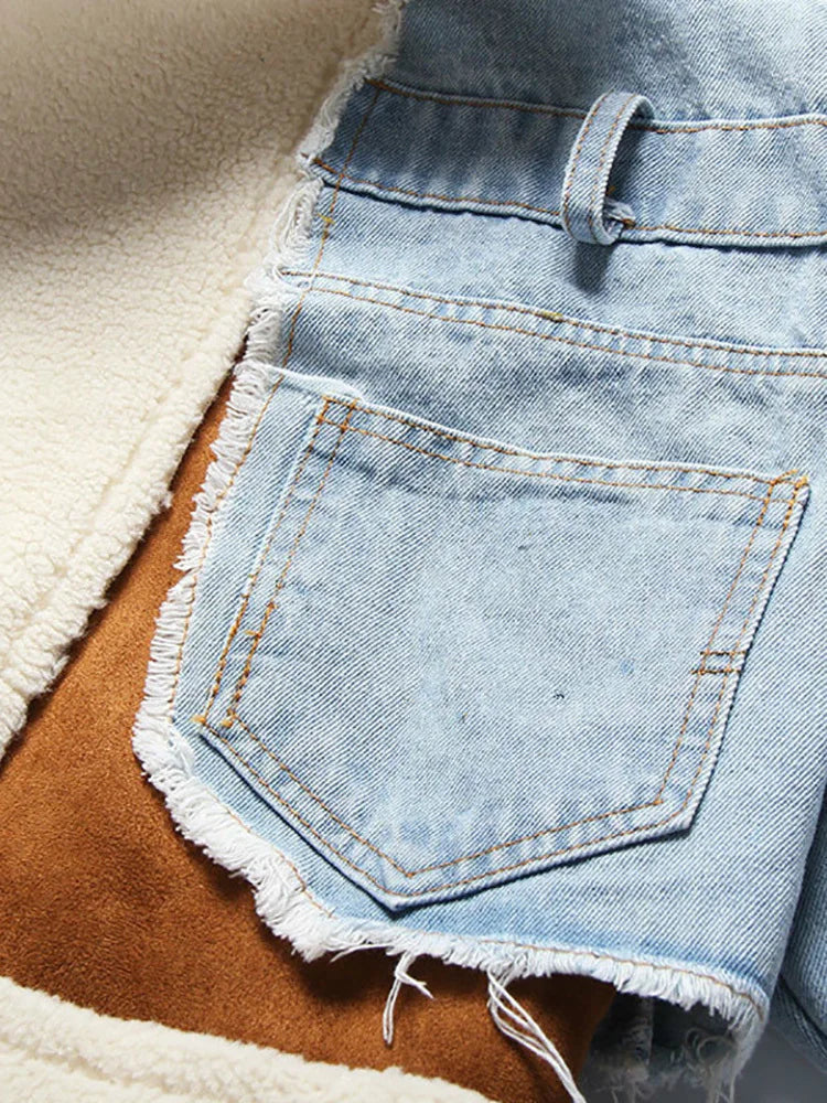 DEAT Leisure Full Sleeve Wool Liner Wde Waisted Turn Down Collar Women Slim Patchwork Woolen Coat 2024 Autumn Autumn New TD659