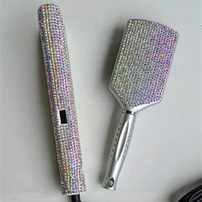 Diamond Embedded Hair Straightening Iron Beauty Salon Tool Accessories Women's Hair Care Makeup Tools New Arrival
