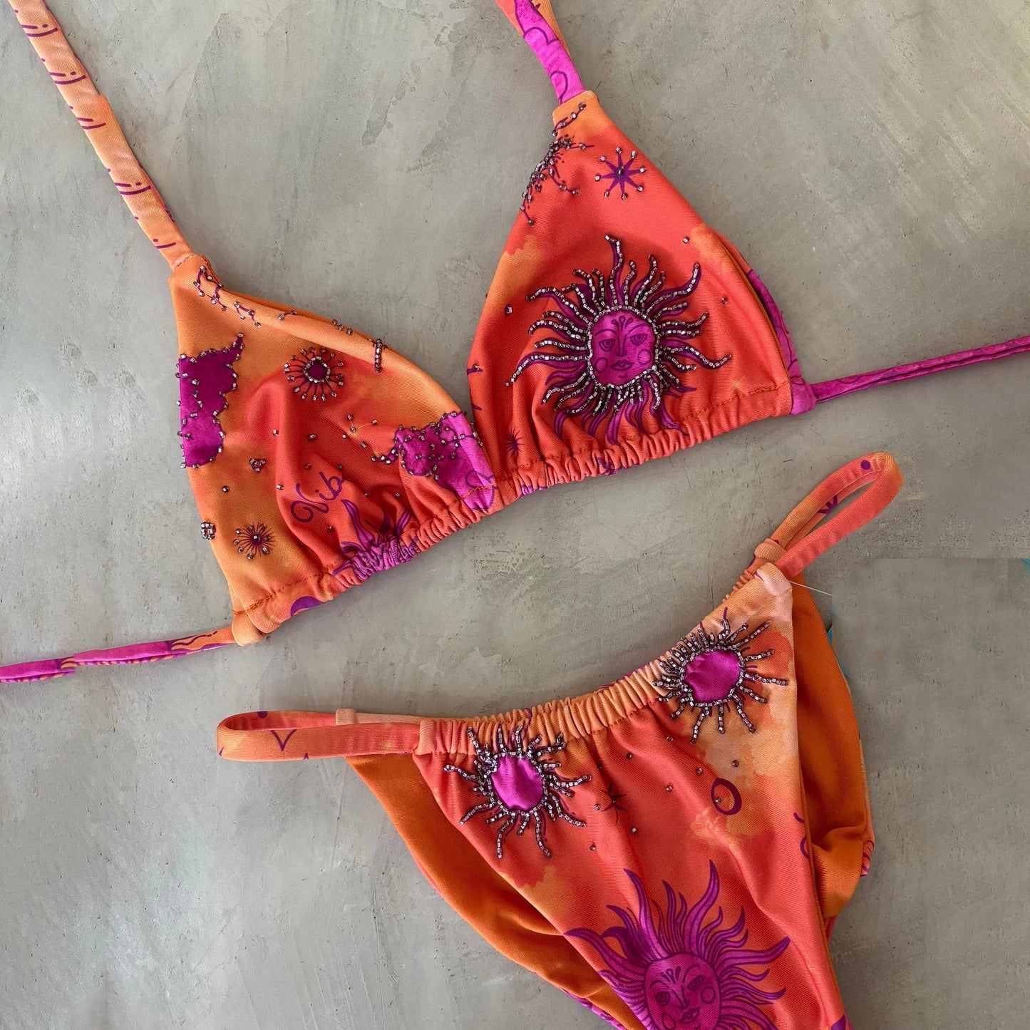 Shiny Diamond Bikini Set Sexy Women Swimsuit Push Up Swimwear Female Biquini Halter Bathing Suit Sun Printed Bodysuit Beachwear