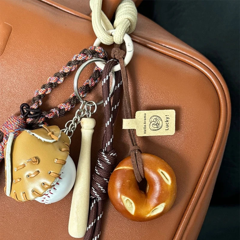 Braided Rope Bag Pendant High-grade Keychain Pendant Ruth's Same Style Dachshund Pendant Suitable For Phone Bag Accessories