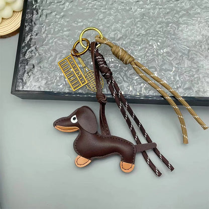 Braided Rope Bag Pendant High-grade Keychain Pendant Ruth's Same Style Dachshund Pendant Suitable For Phone Bag Accessories