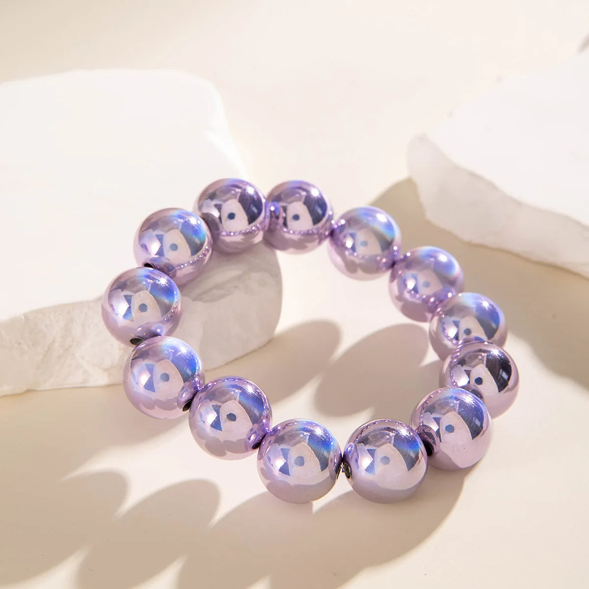 DIEZI Bohemian Multicolor CCB Beads Bracelets For Women Fashion Sweet Shell Starfish Conch Charm Bracelets Bangles Men Jewelry