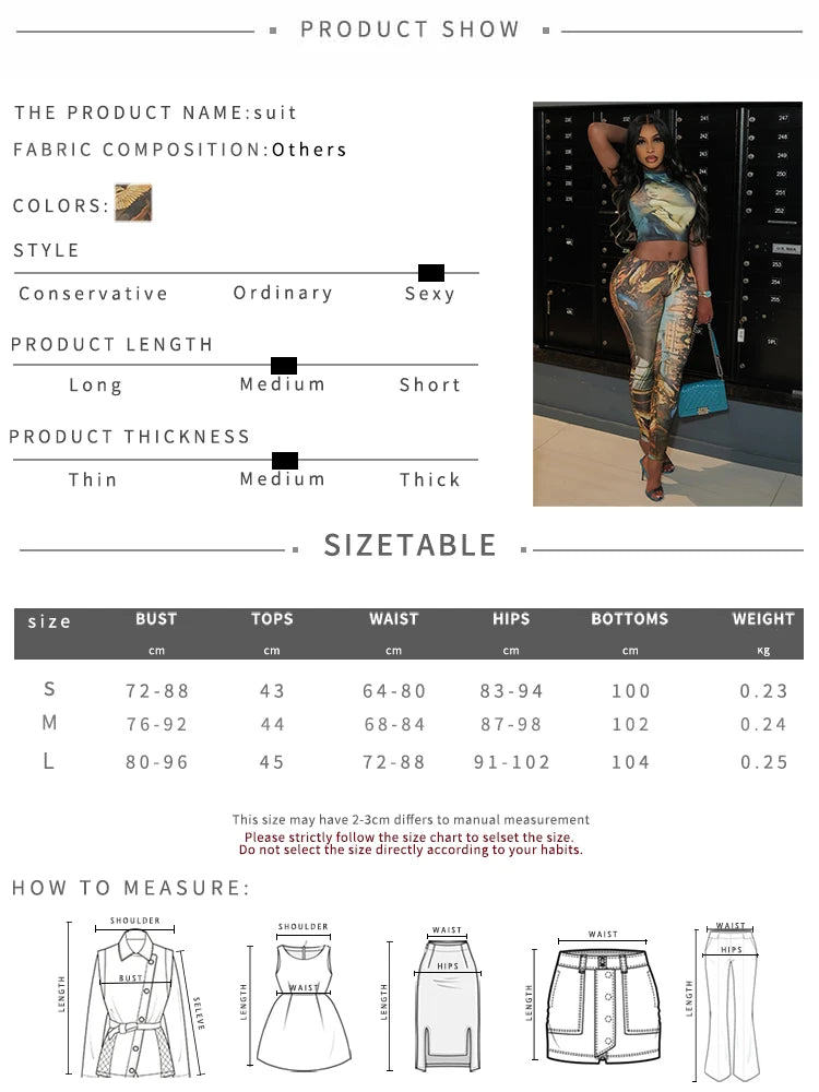 Weird Puss Casual Women 2 Piece Set Summer Aesthetic Print Hipster Tight Stretch Tank Tops+Leggings Streetwear Fit Matching Suit