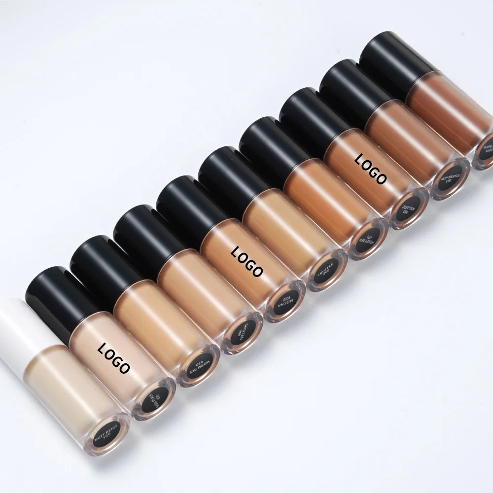 Liquid Concealer Matte Vegan Foundation Private Label Makeup Dark Skin Full Coverage Concealer Custom Logo Wholesale Bulk Item