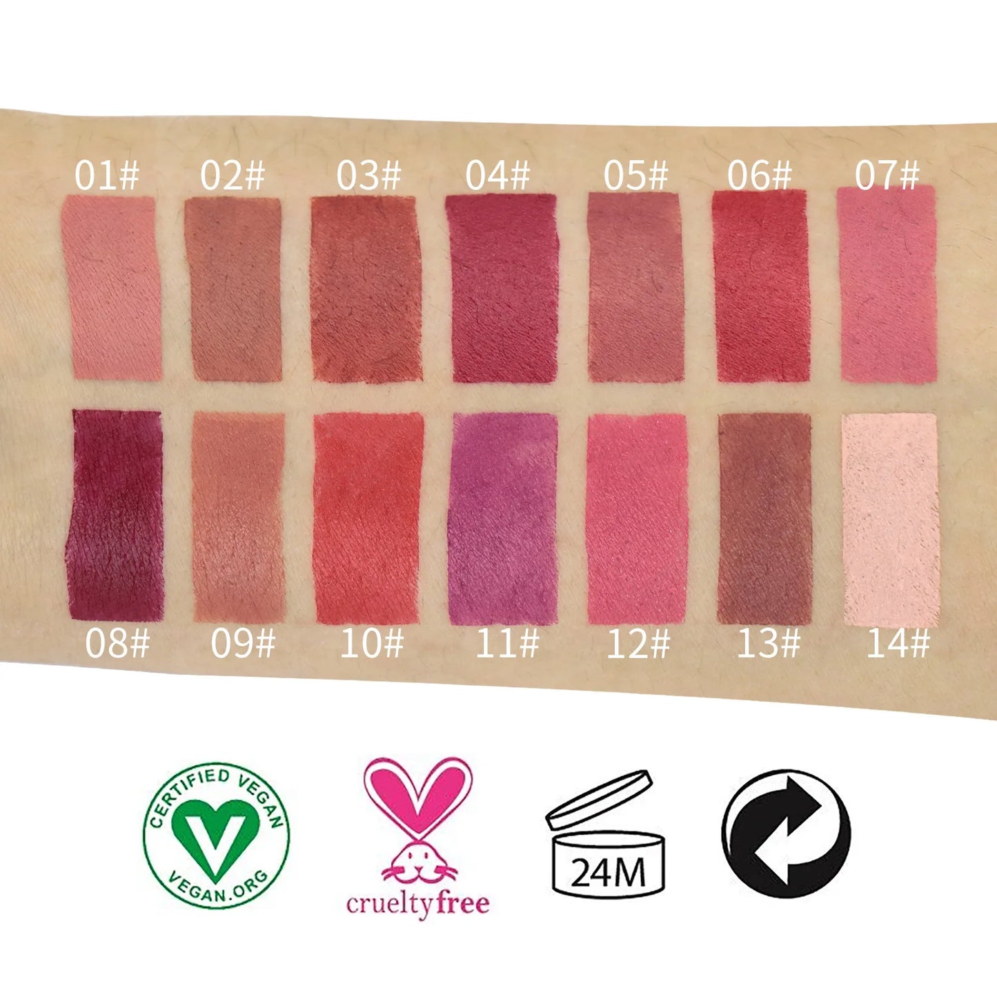 Bulk Matte Lipstick Private Label Cosmetic Waterproof Pigmented Tint Cute Velvet Lips Makeup Wholesale Items For Business