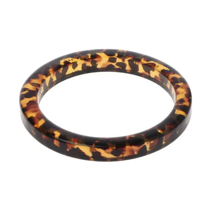 Niche Tortoiseshell Acrylic Bracelet Resin Leopard Mottled Bangle Gift for Wife