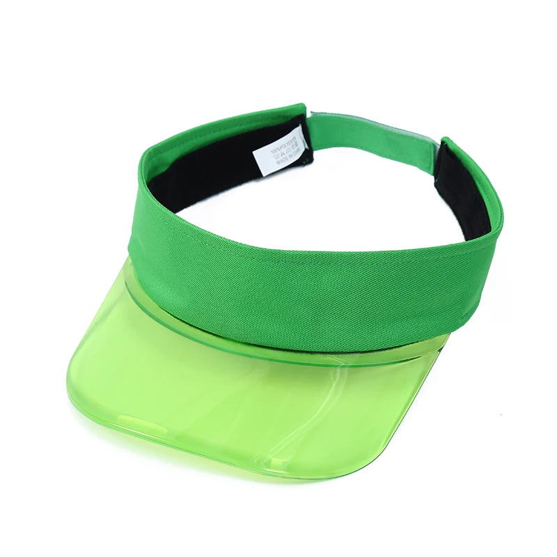 Parent-child Sun Visor Hats Mom's Son Daughter Plastic PVC Visor Caps Outdoor Sport Bicycle Sunshade Hat for Women