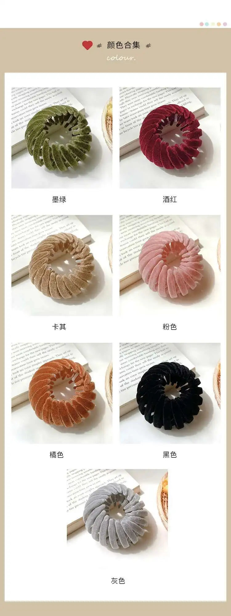 2021 Women Hair Device Big Hair Claw Clips Bird's Nest Hairpin Korean Bun Hair Disk Ponytail Solid Curler Headwear Accessories
