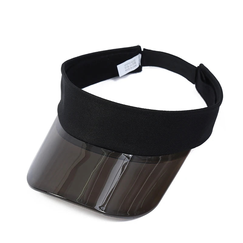 Parent-child Sun Visor Hats Mom's Son Daughter Plastic PVC Visor Caps Outdoor Sport Bicycle Sunshade Hat for Women