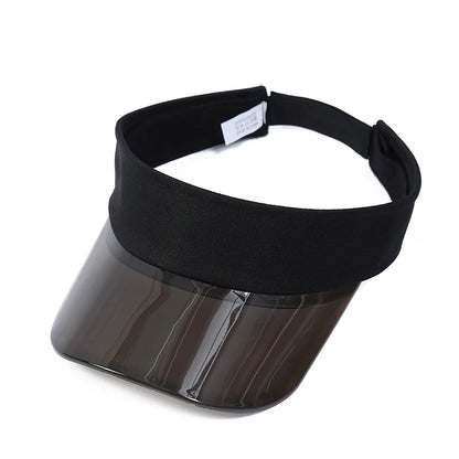 Parent-child Sun Visor Hats Mom's Son Daughter Plastic PVC Visor Caps Outdoor Sport Bicycle Sunshade Hat for Women