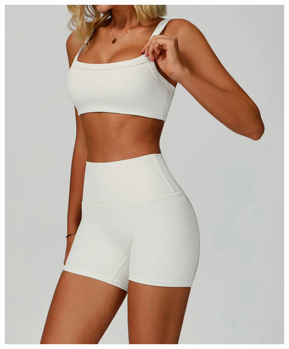 Customized LOGO Women's Shoulder Strap Threaded Yoga Bra Beauty Back Tight Sports Underwear Running Fitness Top