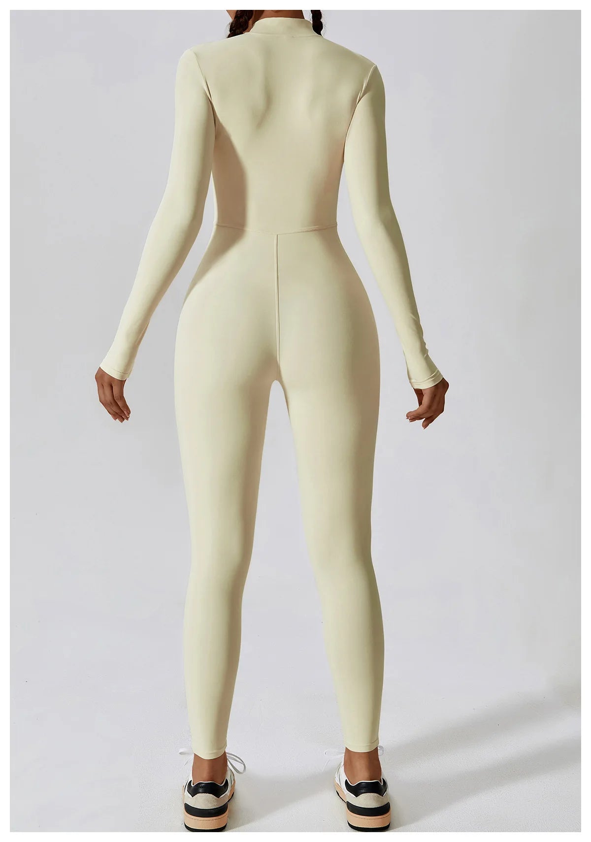 Customized LOGO women's zipper long-sleeved yoga onesie high-intensity fitness sports onesie tights