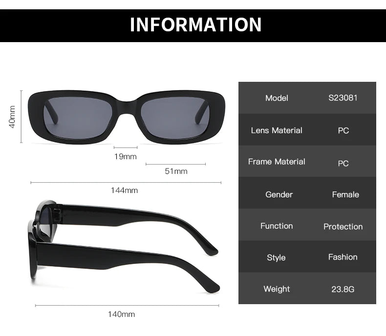 13pcs Small Square Sunglasses Women Retro Sun Glasses Men Brand Classic Travel Rectangle Candy Colors Eyeglasses Female UV400