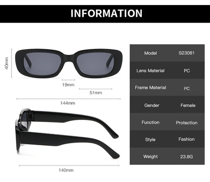 13pcs Small Square Sunglasses Women Retro Sun Glasses Men Brand Classic Travel Rectangle Candy Colors Eyeglasses Female UV400