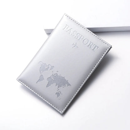 Women Men RFID Vintage Business Passport Covers Holder Multi-Function ID Bank Card PU Leather Wallet Case Travel Accessories