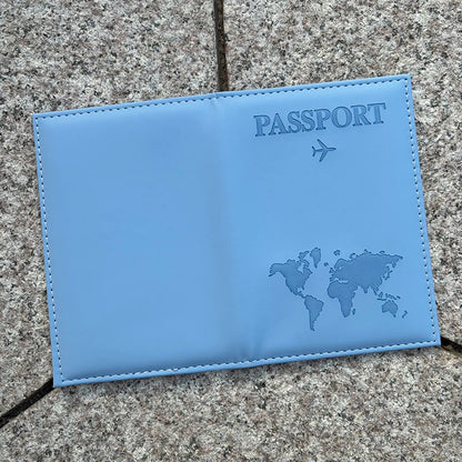 Custom Name on Passport Holder Travel Wallet Pu Cover for Passport Passeport Personnalisé (confirm name first then make order) )