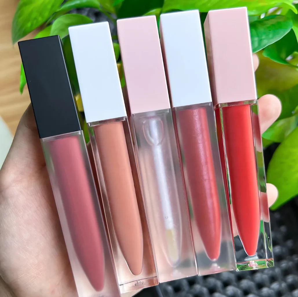 Free Private Label Liquid Lipstick Waterproof Lipsticks Vegan Pink Nude Matte Lipstick Wholesale Bulk For Business