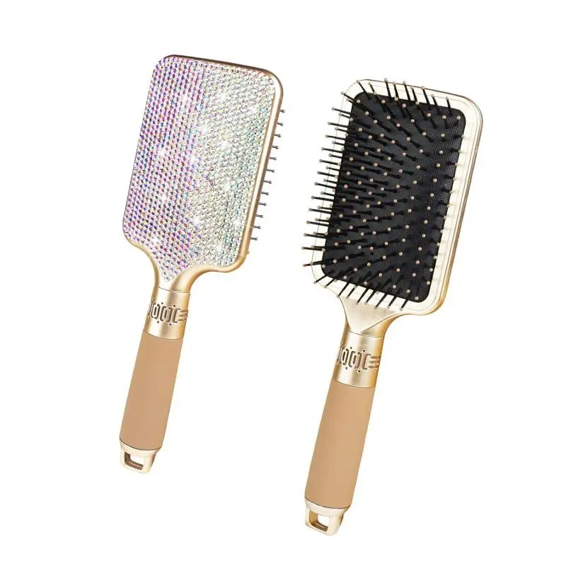 Luxury Bling Crystal Paddle Brush cepillo para cabello escova de cabelo brosse cheveux femme Hairdressing Styling Tools
