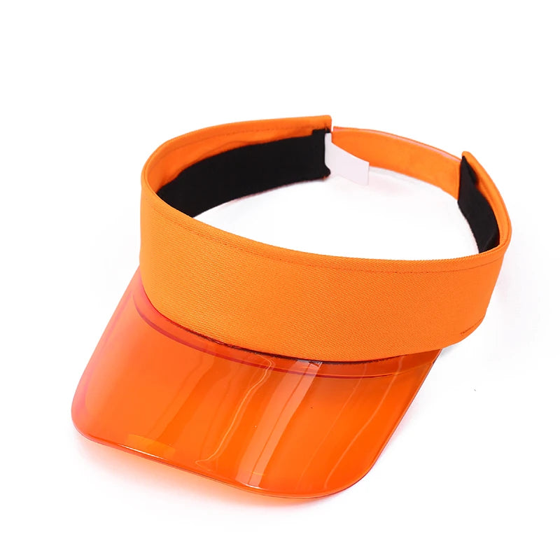Parent-child Sun Visor Hats Mom's Son Daughter Plastic PVC Visor Caps Outdoor Sport Bicycle Sunshade Hat for Women