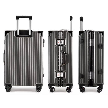 New Trolley Case, Boarding Case, Suitcase, 20inch, 22inch, 24inch, 26inch, Universal Wheels, Password Lock, Aluminum Frame Suitcase