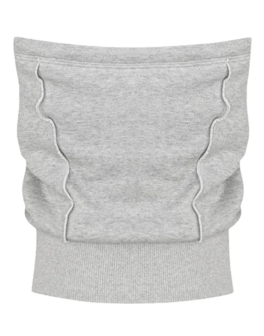 Y2k Summer New Sportswear Set Womens Hip Hop Pattern Embroidered Strapless Top Harajuku Retro Casual Sexy Slimming Sportswear