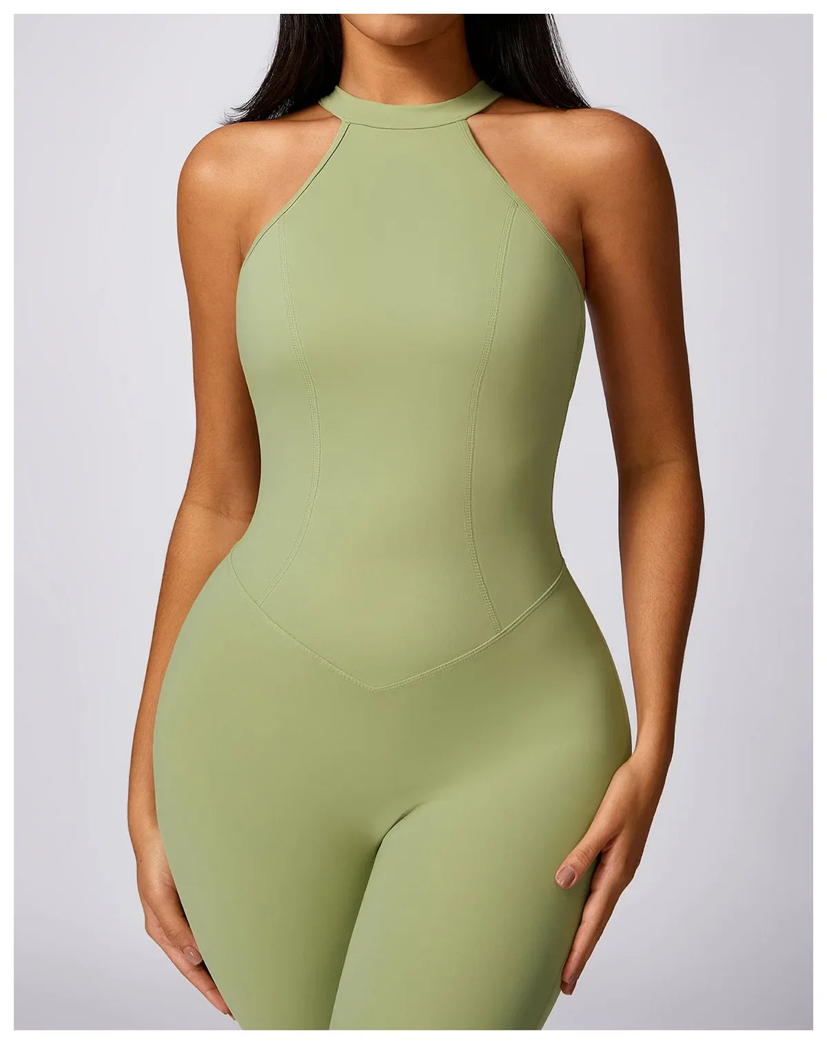Custom LOGO High Quality Outdoor Jumpsuit Activewear tracksuit women‘s one-piece yoga clothes running tight fitting sportswear