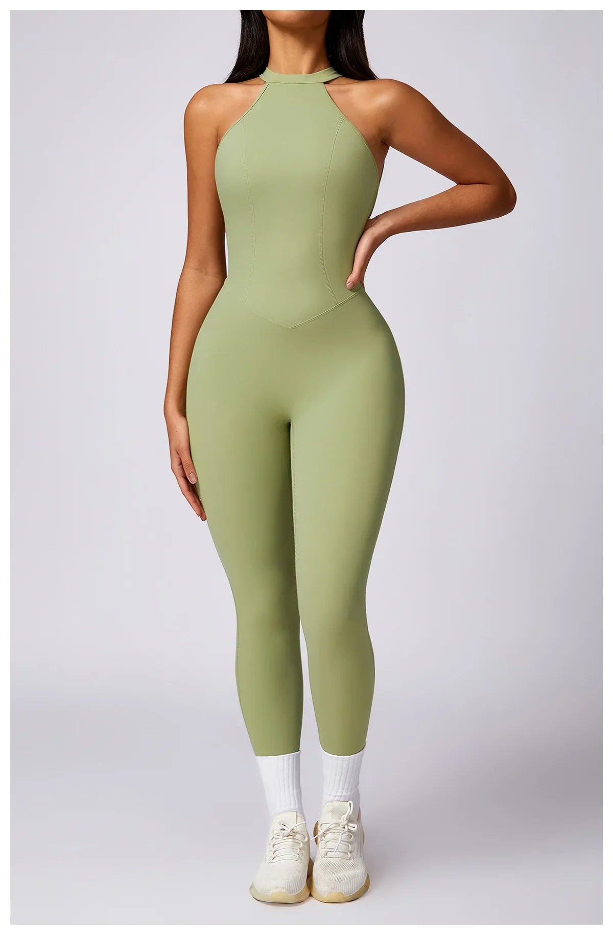Custom LOGO High Quality Outdoor Jumpsuit Activewear tracksuit women‘s one-piece yoga clothes running tight fitting sportswear