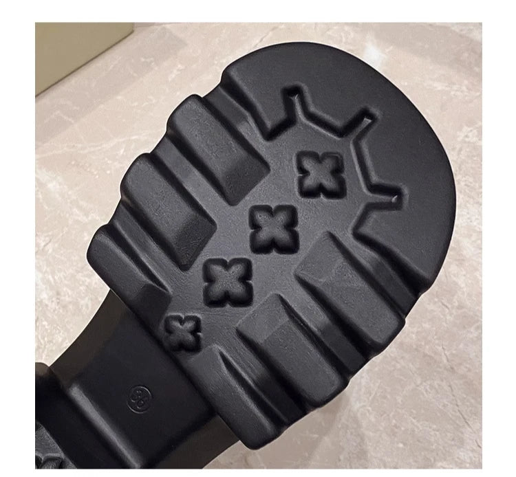10CM New Rivet Platform Women Slippers Fashion Chunky High Heeled Sandals Comfort Roma Style Round Toe Slide Mule Shoes Summer