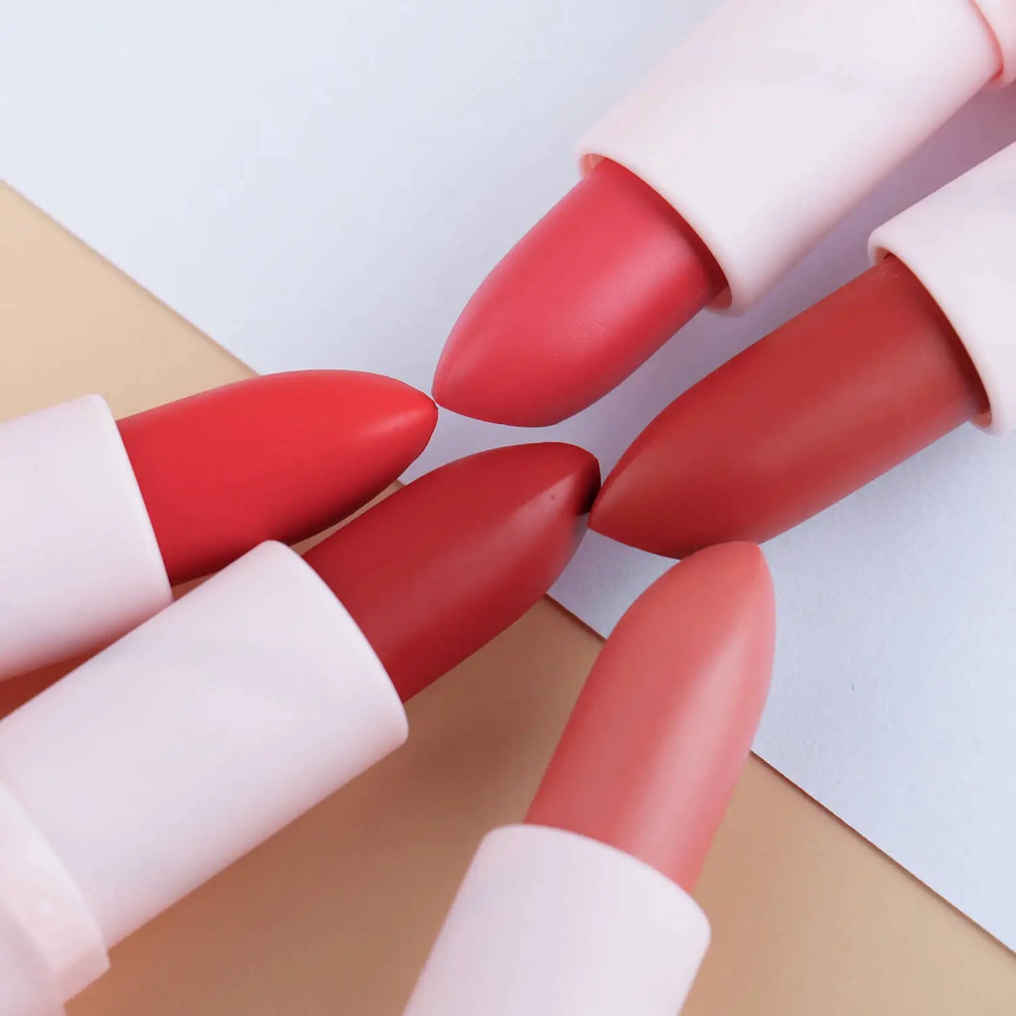 30pcs Wholesale Lip Makeup Matte Lipstick Waterproof Print Your Own Brand Cosmetics Pink Packaging Vegan Lipsticks Private Label